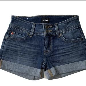 New! HUDSON Ruby Denim Shorts Sz 24